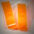 wb2-015 - 20 mm Breite - Design "mikroprismatisches Leuchtband orange"
