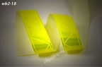 wb2-018 - 20 mm Breite - Design "mikroprismatisches Leuchtband gelb"