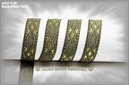 wb2-125 - 16 mm Breite - Design "SnakeSkin Gold"