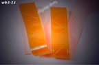 wb3-035 - 25mm Breite - Design "mikroprismatisches Leuchtband orange"