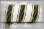 wb3-184 - 24mm Breite - Design "Diagonal Goldstripes Black"