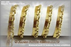 wb1-105 - 12mm Breite - Design "Metallic Perlenbank Gold"