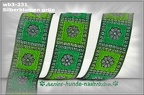 wb3-231 - 24mm Breite - Design "Silberblumen grün"
