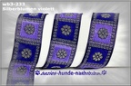 wb3-233 - 24mm Breite - Design "Silberblumen violett"